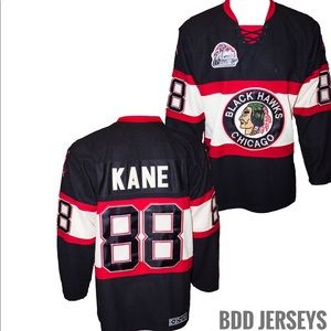 Kane Jersey with NHL Winter Classic Patch -Black